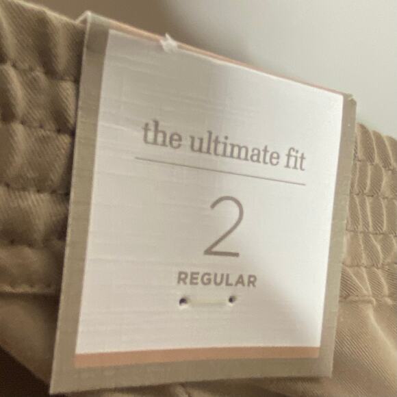 Chicos Womens Size 2/Large Tan FIne Twill Cargo Paratrooper Pants Roll Snap NEW - Picture 10 of 11